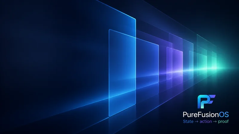 PureFusionOS Glass Control wallpaper