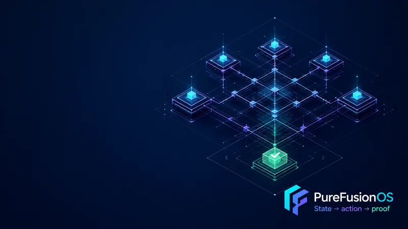 PureFusionOS Command Lattice wallpaper
