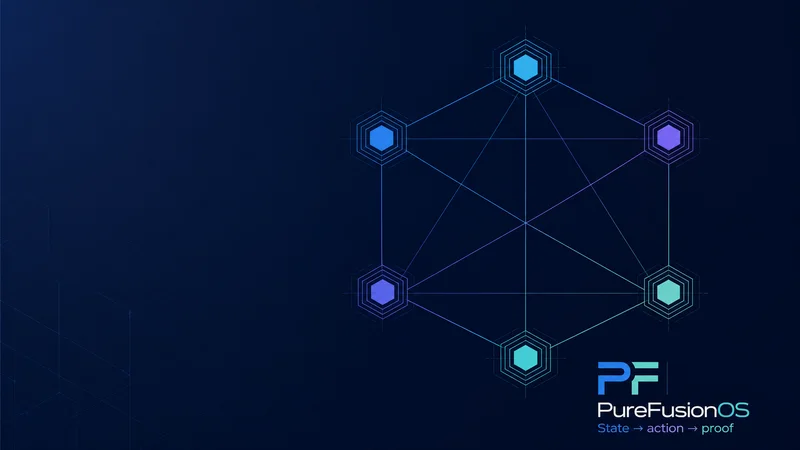PureFusionOS Network Constellation wallpaper
