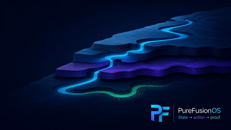PureFusionOS System Strata wallpaper